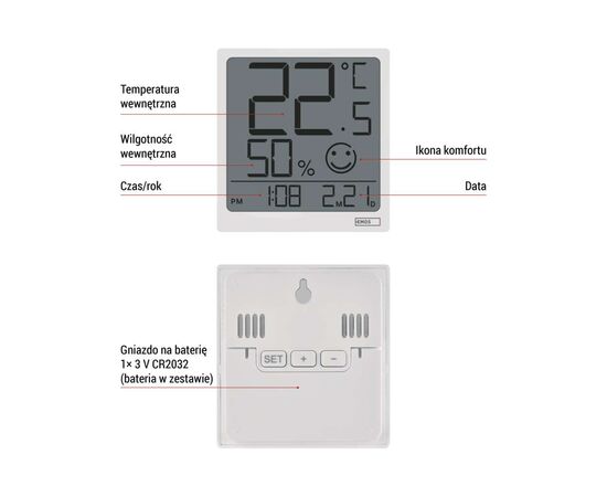 Термо-гигрометр EMOS E0522, изображение 8