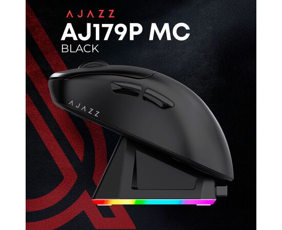 Мышка Ajazz AJ179P MC Charging Dock Wireless/Bluetooth/USB Black (AJ179P-MC-B), изображение 7