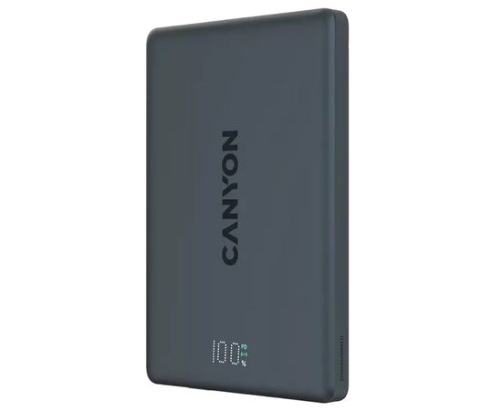 Батарея универсальная Canyon 5000mAh OnPower 500 PD20W Magnetic wireless MagSafe Black (CNS-CPB500B), изображение 3