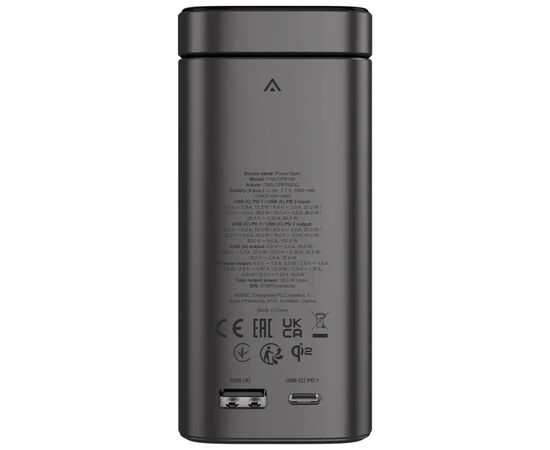 Батарея универсальная Canyon 15000mAh OnPower 150 Qi2 magnetic Grey (CNS-CPB150DG), изображение 3