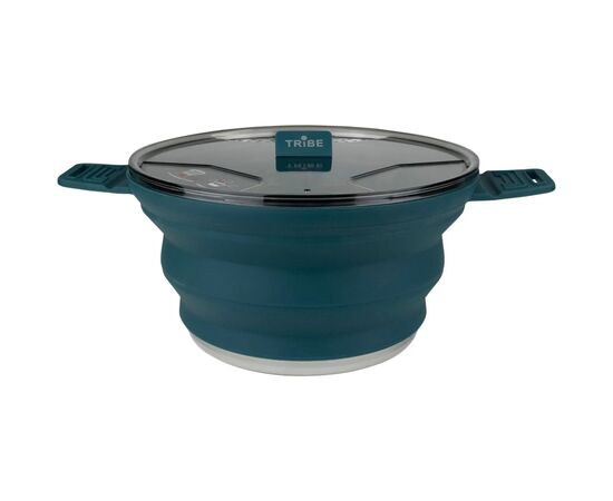 Котел туристический Tribe Collapsible Pot 2,5 л силіконовий ocean (T-FF-0025-ocean)