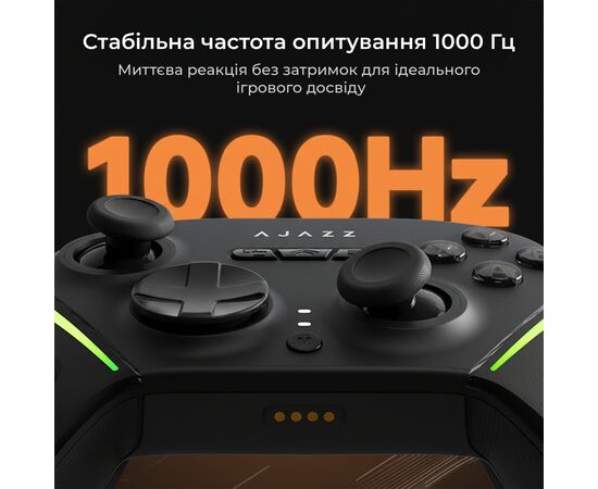 Геймпад Ajazz GP100 2.4G/BT/USB Switch/PC/iOS/Android RGB Black (GP100-B), зображення 11
