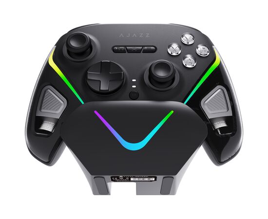 Геймпад Ajazz GP100S 2.4G/BT/USB Switch/PC/iOS/Android RGB Black (GP100S-B), изображение 2