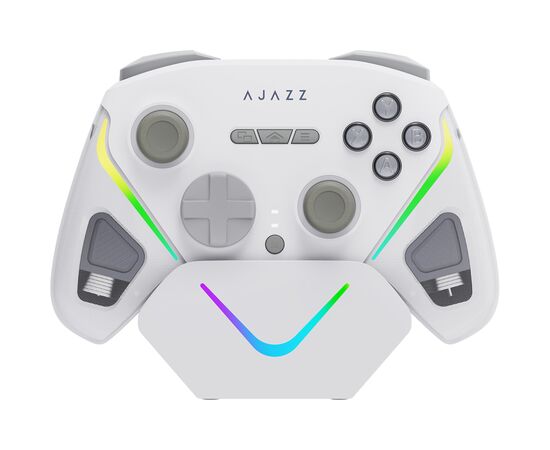 Геймпад Ajazz GP100S 2.4G/BT/USB Switch/PC/iOS/Android RGB White (GP100S-W)
