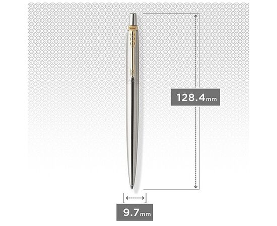 Ручка шариковая Parker JOTTER 17 UKRAINE SS GT BP Трезубец (16032_TR), изображение 4