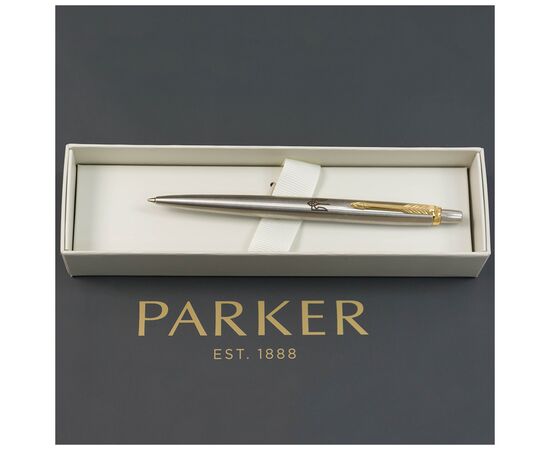 Ручка шариковая Parker JOTTER 17 UKRAINE SS GT BP Трезубец (16032_TR), изображение 5