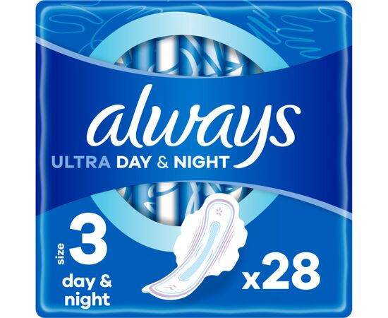 Гигиенические прокладки Always Ultra Day&Night (Размер 3) 28 шт. (4015400489764)