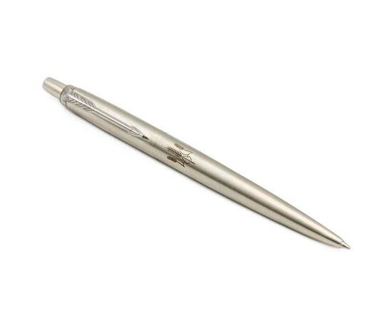 Ручка шариковая Parker JOTTER 17 UKRAINE SS CT BP Трезубец из колосков (16132_T059b), изображение 3
