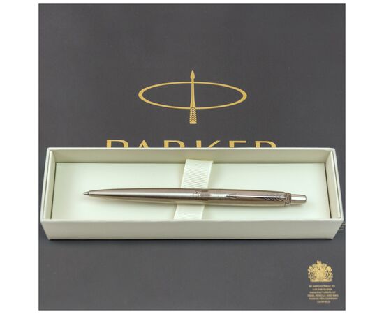 Ручка шариковая Parker JOTTER 17 UKRAINE SS CT BP Трезубец из колосков (16132_T059b), изображение 5