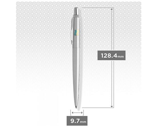 Ручка кулькова Parker JOTTER 17 UKRAINE SS CT BP Прапор жовто-синій на ковпочку (16132_T008c2), зображення 4