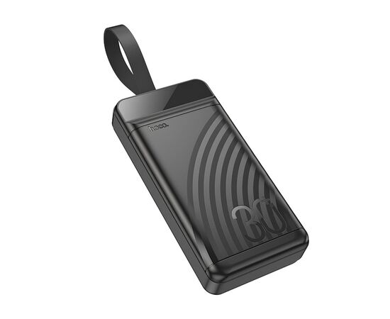 Батарея универсальная HOCO 30000mAh Element PD/20W, QC/22.5W, LED Lamp, Black (J123B / 714735), изображение 2