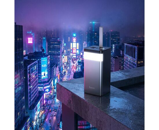 Батарея универсальная HOCO 50000mAh Powermaster PD/20W, QC/22.5W, Lamp, Black (J86A / 714738), изображение 6