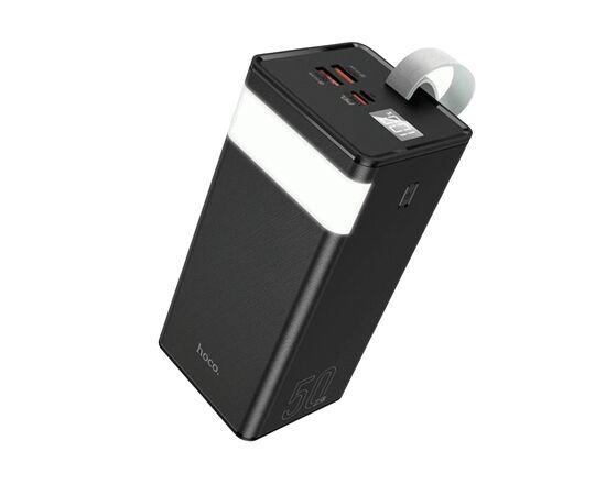 Батарея универсальная HOCO 50000mAh Powermaster PD/20W, QC/22.5W, Lamp, Black (J86A / 714738)