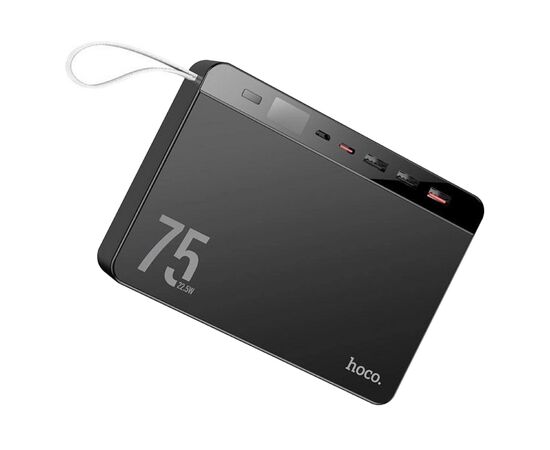 Батарея универсальная HOCO 75000 mAh Overlord PD/20W, QC/3.0/22.5W, Black (J94 / 714739), изображение 2