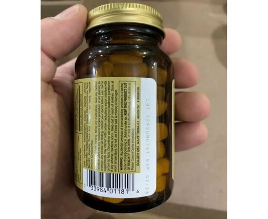 Витаминно-минеральный комплекс Solgar Мультивитаминная Формула, Formula VM-75, 60 таблеток (SOL-01181), изображение 4