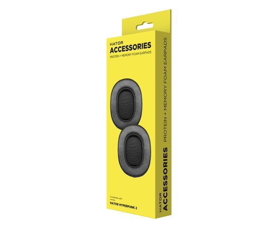 Амбушюр Hator з протеїнової шкіри для лінійки гарнітур HATOR Hyperpunk 2 (ACC-111), изображение 2