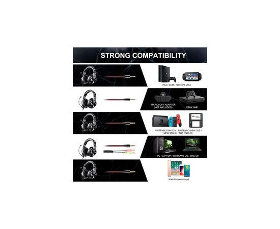 Наушники OneOdio A71M 3,5мм/6,35мм Black (A71M Black), изображение 4