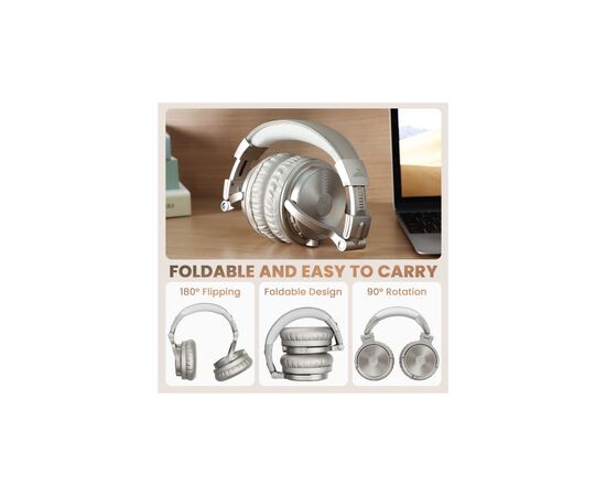 Наушники OneOdio Studio Pro C Bluetooth+3,5мм Silver (Pro C Silver), изображение 6