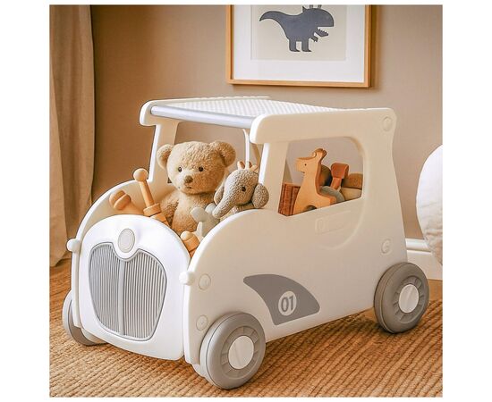 Чудомобиль Mealux Luigi Grey Візок для іграшок (KD-D122 Grey), изображение 3