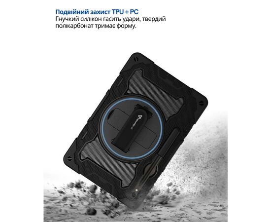 Чехол для планшета BeCover Horizontal handle Samsung Galaxy Tab S10 FE Plus (SM-X620/SM-X626) 13.1" Black (714568), изображение 4