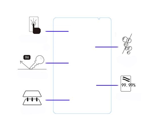 Стекло защитное BeCover Teclast Tab P25T/P26T 10.1" (710042), изображение 4