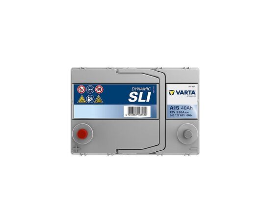Аккумулятор автомобильный Varta Blue Dynamic 40Ah без нижн. бурта (540127033), изображение 3