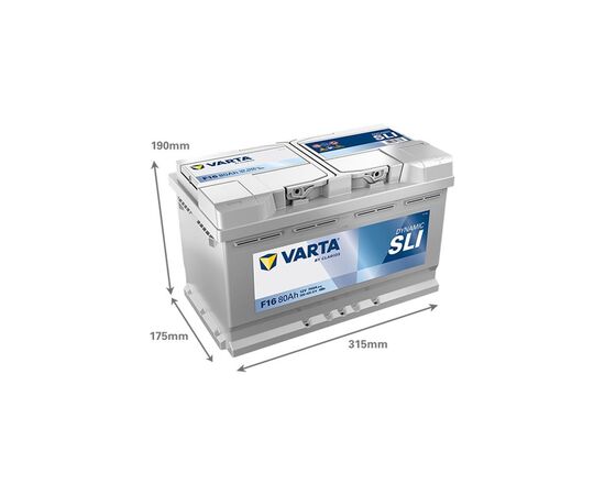 Аккумулятор автомобильный Varta Blue Dynamic 80Ah (580400074), изображение 3