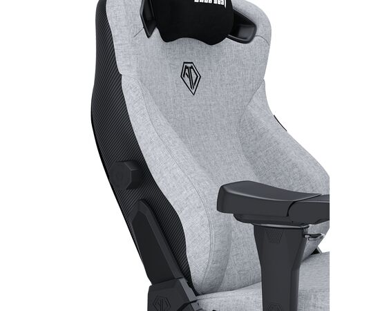 Кресло игровое Anda Seat Kaiser 3 Pro Fabric Size XL Gray (AD12YDC-XL-01-G-PV/F-G02), изображение 7