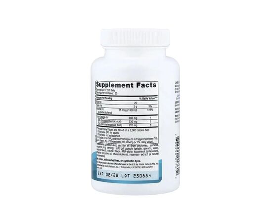 Вітамінно-мінеральний комплекс Nordic Naturals Омега-3 та вітамін D3, 690 мг та 25 мкг (1000 МО), смак лимона, Omega-3 (NOR-01761), зображення 4