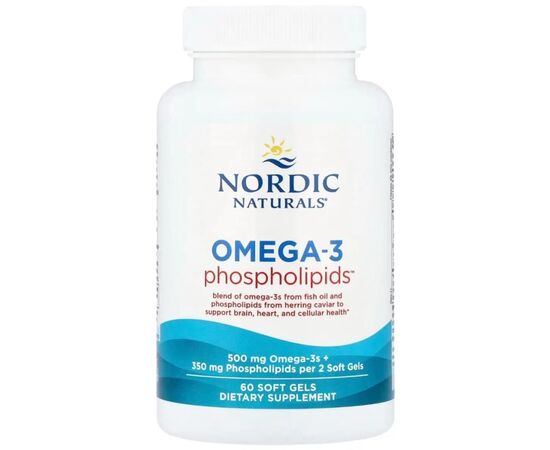 Витаминно-минеральный комплекс Nordic Naturals Омега-3 с фосфолипидами, Omega-3 ™ Phospholipids, 60 гелевых капсу (NOR-01621), изображение 5