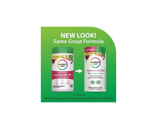 Витаминно-минеральный комплекс Rainbow Light Мультивитамины для женщин 50+, Women''s One 50+, High Potency, 60 табле (RLT-20422), изображение 6