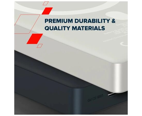 Батарея универсальная Canyon 10000mAh OnPower 511 PD20W Magnetic wireless MagSafe Grey (CNS-CPB511G), изображение 7