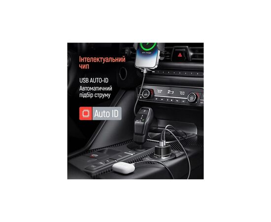 Зарядное устройство ColorWay USB-C PD65W + USB QC3.0 car adapter (CW-CHA068PD-BK), изображение 9