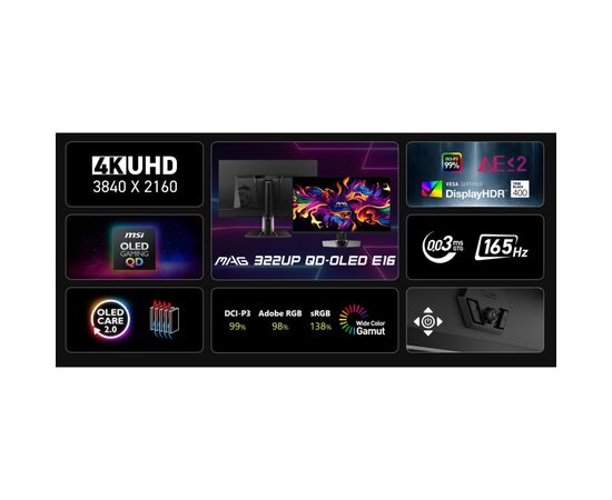 Монітор MSI MAG 322UP-E16, зображення 12