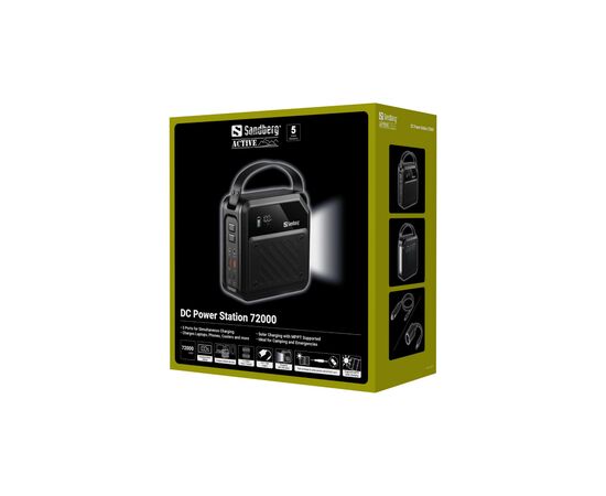 Батарея универсальная Sandberg 72000mAh max 268W, DC9,612,6V/10A, PD/100W(In/Out), LiMnFePO (421-22), изображение 7