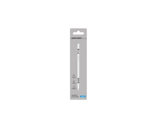 Стилус VENTION 3-in-1 Magnetic Stylus Pen White Aluminum Alloy Type (KQLW0), изображение 3