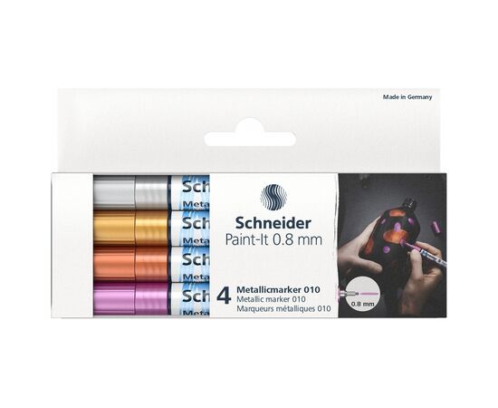 Набор маркеров Schneider металлик Paint-It 0,8 мм 4 шт (ML01011501)
