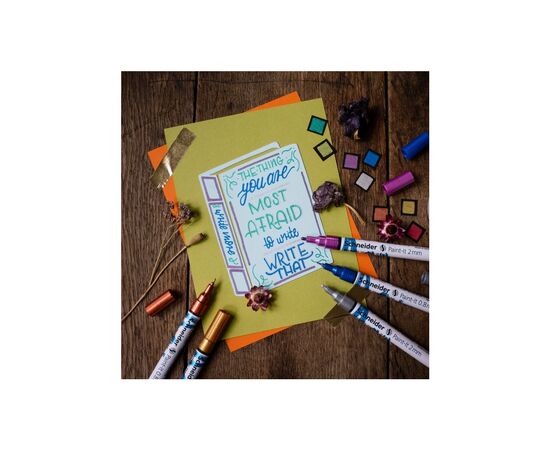 Набор маркеров Schneider металлик Paint-It 0,8 мм 4 шт (ML01011502), изображение 8