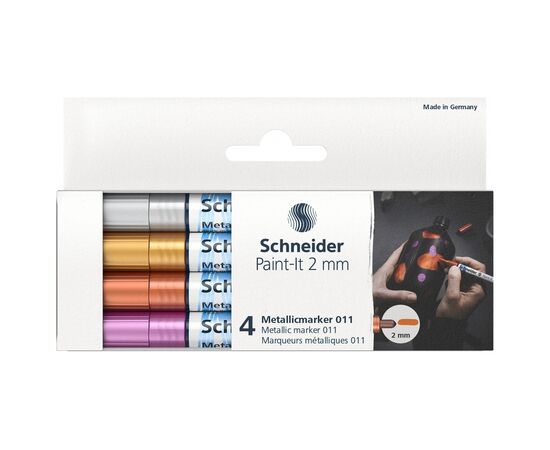 Набор маркеров Schneider металлик Paint-It 2,0 мм 4 шт (ML01111501)