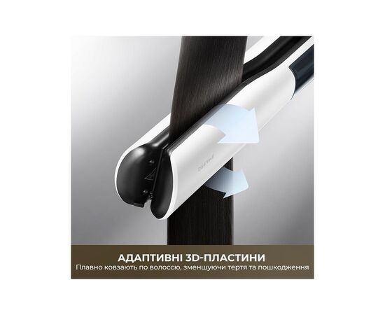 Выпрямитель для волос Dreame Паровий випрямляч Dreame AuraSteam Straight White AA01A (AA01A-WH), изображение 3