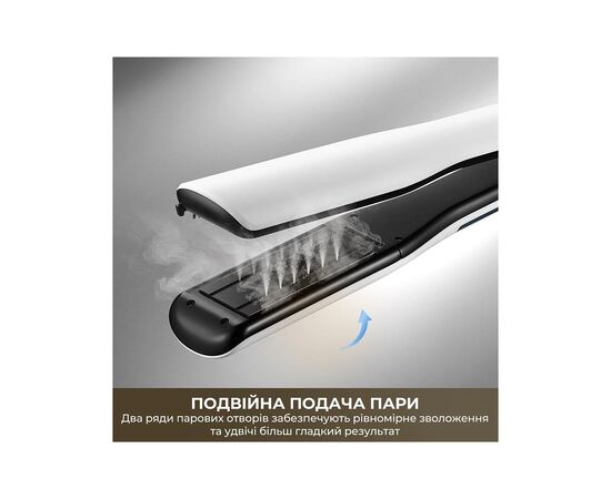 Выпрямитель для волос Dreame Паровий випрямляч Dreame AuraSteam Straight White AA01A (AA01A-WH), изображение 6