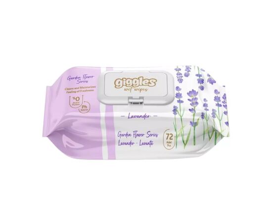 Детские влажные салфетки Dolphin Lavander з клапоном 72 шт (8680131207428)