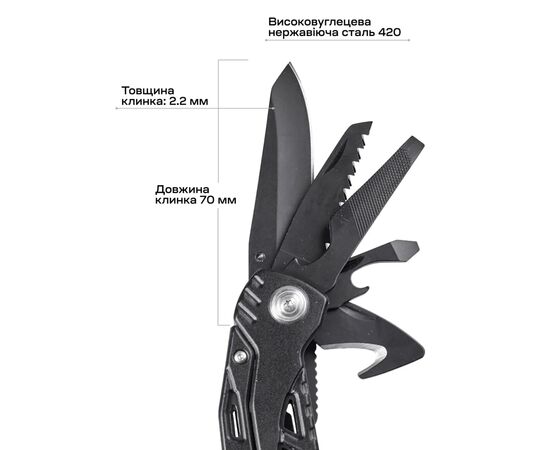 Мультитул Active Handy Tool Black (PE86A-H), зображення 8