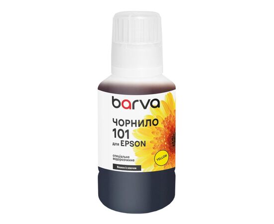 Чернила Barva Epson 101 140 мл, Yellow, OneKey, water-soluble (E101-606e)