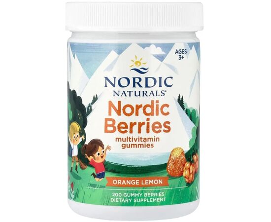 Вітамінно-мінеральний комплекс Nordic Naturals Мультивітаміни для дітей, смак апельсин та лимон, Nordic Berr (NOR-30124)