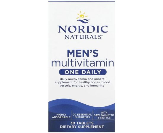 Вітамінно-мінеральний комплекс Nordic Naturals Мультивітаміни для чоловіків, Men's Multivitamin, One Daily, 30 таблето (NOR-01554)