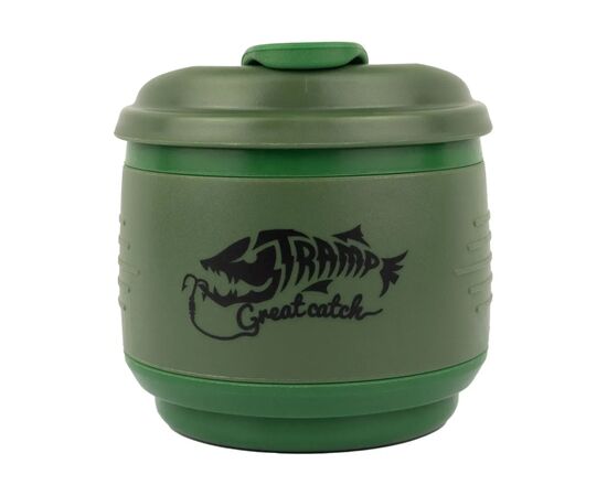 Чашка туристична Tramp силіконова з кришкою 350мл Оливкова (UTRC-082-olive), зображення 3