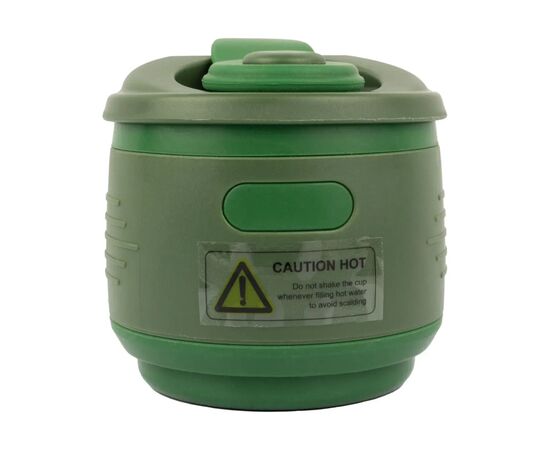 Чашка туристична Tramp силіконова з кришкою 350мл Оливкова (UTRC-082-olive), зображення 4