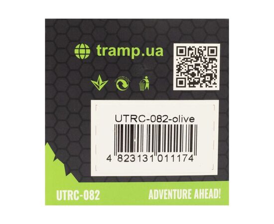 Чашка туристична Tramp силіконова з кришкою 350мл Оливкова (UTRC-082-olive), зображення 6
