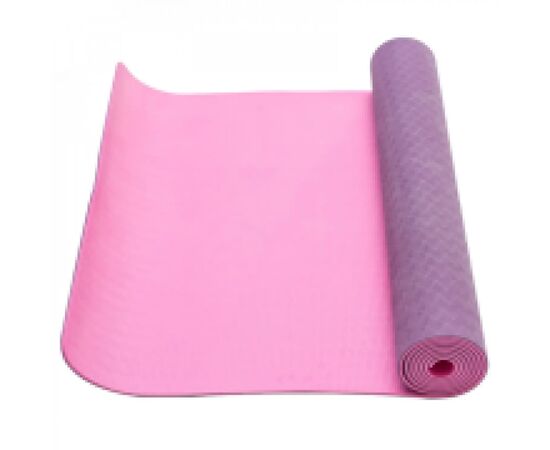 Килимок для фітнесу Ecofit MD9012 двошаровий TPE 183 х 61 х 0,6 см Фіолетовий/рожевий (К00026954)